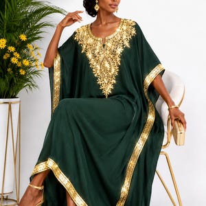 emerald green eid dress emerald green abaya with gold French style gown (ca. SC_add5_BW25 Finish:French Grey