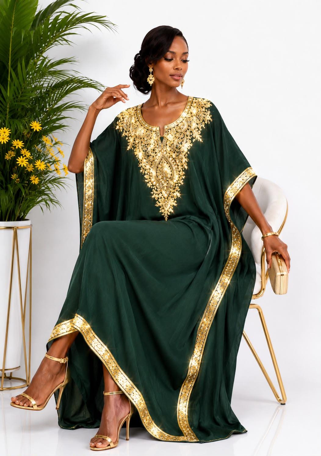 African Embroidery Dress
