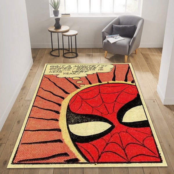 Spiderman Rug,Spiderman Fantastic Rug,Spiderman Rug,Kids Gift Rug,Spiderman Miles Morales, Cartoon Rug, Gamer Rug, spiderman comics rug