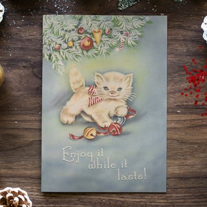 PENDANT QU'IL DURE | Cartes de Noël rétro vintage amusantes