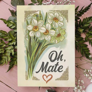 OH MATE | funny floral vintage sympathy card