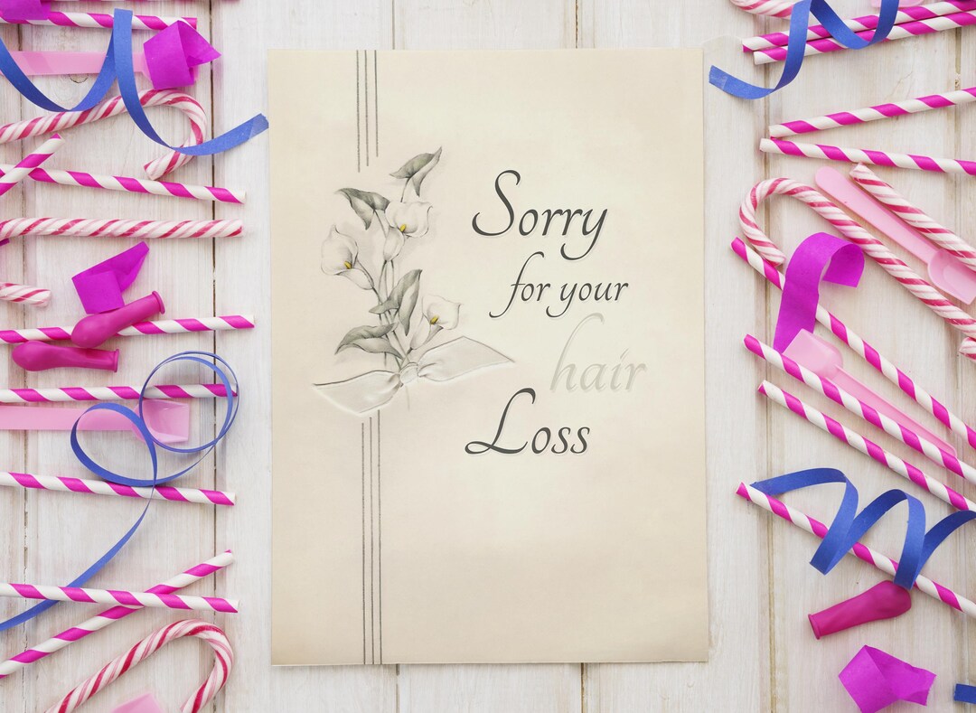 YOUR HAIR LOSS | Funny Mean Insult Vintage Birthday Commiserations Card ...