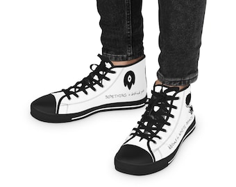 OMORI White Space High Top Sneakers, Pixel Horror Game Shoes