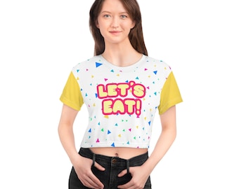Let's Eat Toy Chica Crop Tee