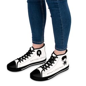 OMORI White Space Women&#39;s High Top Sneakers, White Space Omori, Omori Gift, Customized, High Quality Shoes
