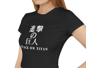 Titan Anime Women's Baby Tee || Anime Fan Merch Gift