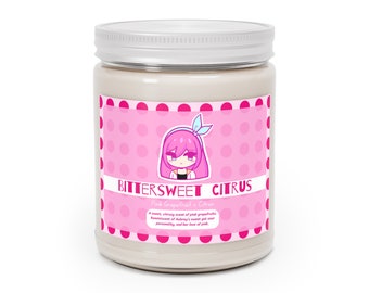 OMORI Aubrey Soy Candle – Pink Grapefruit Citron Scent, 9oz
