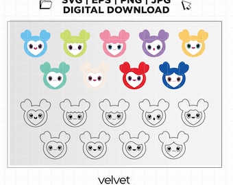 TWICE LOVELYS Logo Kpop Svg Eps Png Jpg | KPOP Printable Decal | Vector Files for Cricut and Silhouette