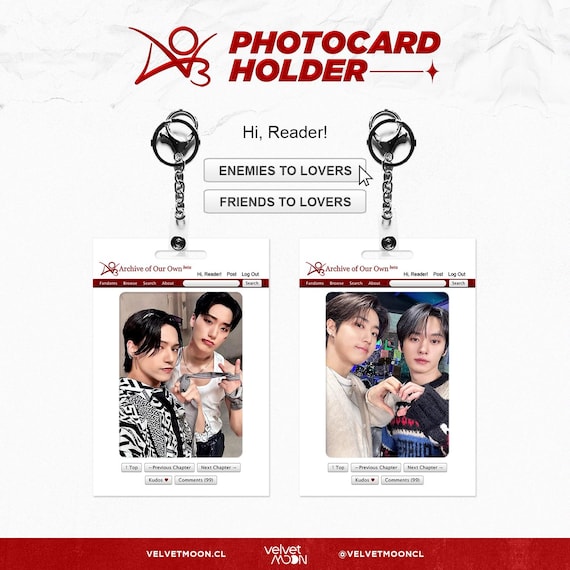 AO3 Acrylic Photocard Holder | Fanfiction Kpop Photo Frame