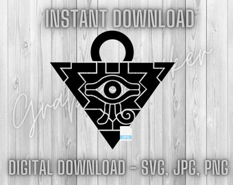 Yu Gi Oh svg jpg png | Trading Card Game Yu-Gi-Oh! Millennium Puzzle Digital Download Instant Download