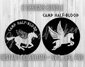 Obóz Herosów | Pliki cyfrowe SVG JPG PNG | Koszulka DIY | Clipart Cricut | Pobieranie cyfrowe Percy Jackson Obóz Herosów