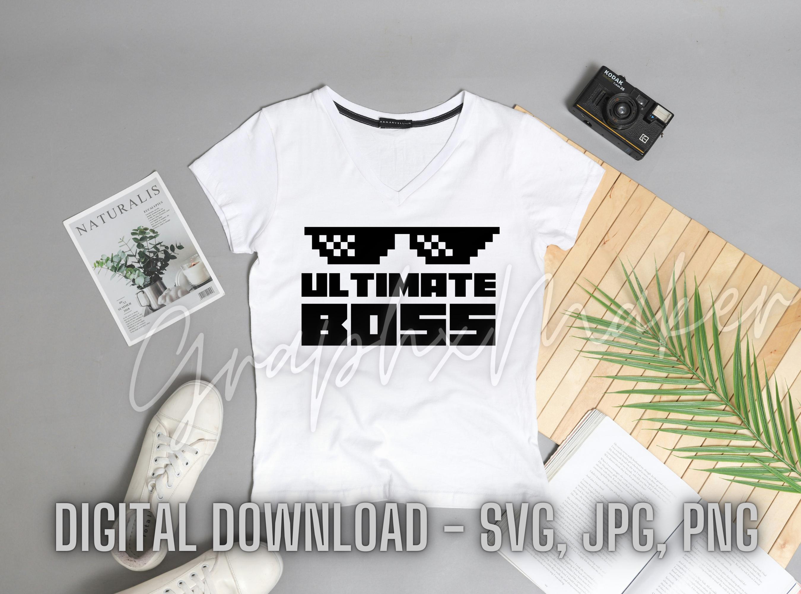 9 Pack Boss Themed Digital Design Bundle – Big Boss Little Boss