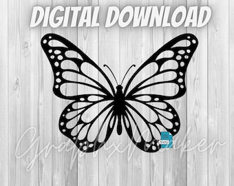 9 Butterfly Designs SVG JPG PNG - 9 Designs - 9 Pack - Digital Download - Butterfly Clipart, Butterflies Svg, Silhouette Cricut