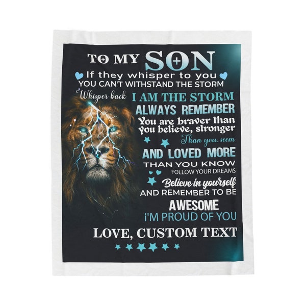 My Son Blanket Etsy