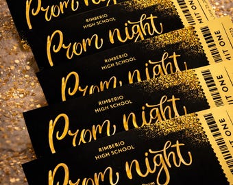 Editable Prom Invitation | Formal Invitation | Homecoming | Prom Tickets | Canva Template | Instant Download | Printable