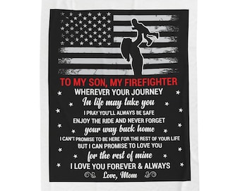 To My Son Blanket, Blanket For Son, Family Throw Blanket, Christmas Blanket, Blanket For son,patriotic mom to son blanket, Christmas Blanket