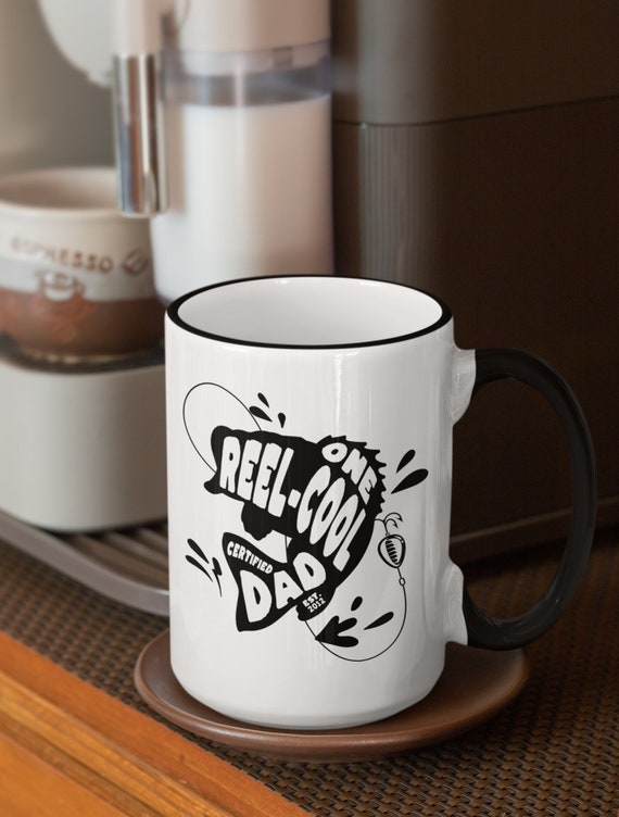 Custom Reel Cool Dad 15oz Mug, Dad Est. Coffee Mug, Personalized Father's  Day Gift for Fisher, Fishing Enthusiast Gift, Funny Fishing Mug - Etsy New  Zealand