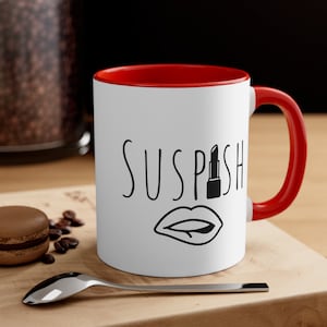 Suspish Coffee Mug, True Crime Lover Gift, Murderino Mug, Murder Mystery And Makeup, Murder Show Enthusiast Gift, True Crime and Coffee Time
