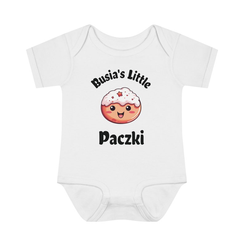 Busia's Little Paczki Polish Baby Bodysuit, Paczki Baby Shirt, Funny