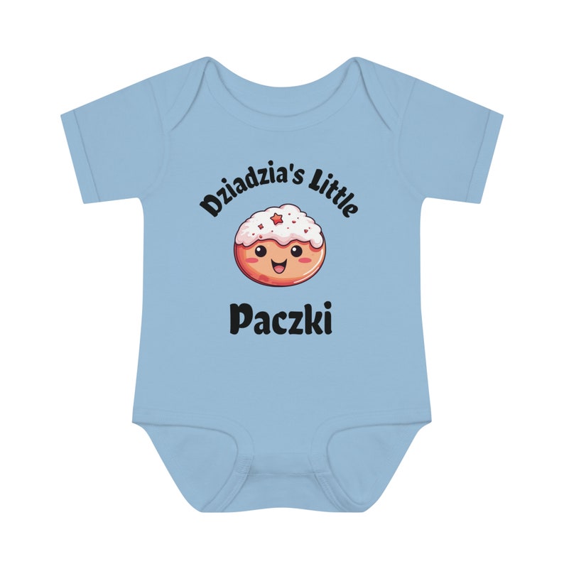 Dziadzia's Little Paczki Polish Baby Bodysuit, Paczki Baby Shirt, Funny