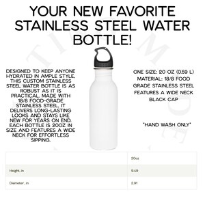 Knights Radiant Stainless Steel Water Bottle - Stormlight Archive Tumbler, Fantasy Book Reader Gift, Life Before Death, The First Ideal image 4
