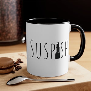 True Crime Coffee Mug, Suspish Coffee Cup, True Crime Lover Gift, Murderino Merch, Murder Mystery And Makeup, Murder Show Enthusiast Gift