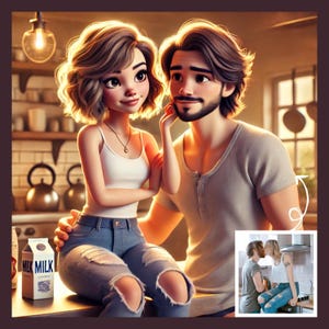 3D Animation-Stil Portraits | Personalisierte Familie & Paar Illustrationen | Digitale Cartoon Kunst von Fotos | Einzigartige Geschenke