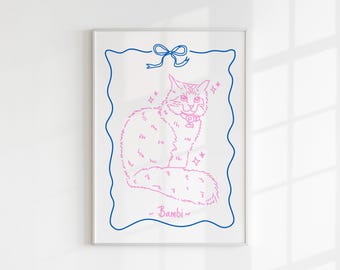 Custom Pet Portrait: Fun Hand-Drawn Art (Digital File)