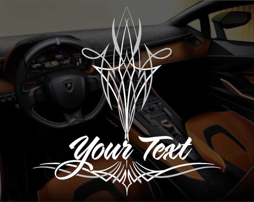 Custom Pinstripe Decal Etsy