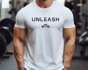 Unleash Pump Cover, Men’s Pump Cover, Skull Gym Shirt, Gym T-shirt, Gym Tee, Muscle Shirt, Gym Fit, Muscle Tee, Men’s Apparel, Gym Freak