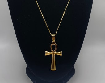 Ankh Necklace, Gold Ankh Necklace, Silver Ankh Necklace, Egyptian Necklace, Gold Necklace, Silver Necklace