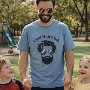 Bearded Dad Tee Shirt Cool Dad's Club Gift for Him Fathers Day Beard Shirt