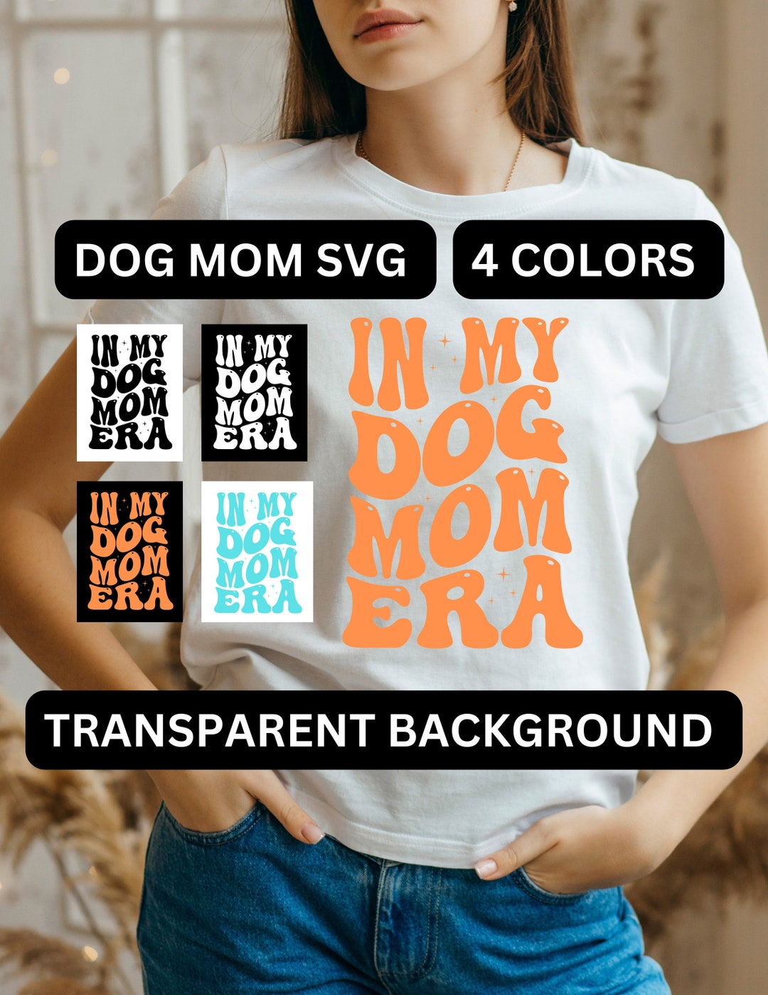 Dog Mom Svg Png Bundle "in My Dog Mom Era Png" Instant Download Svg Paw ...