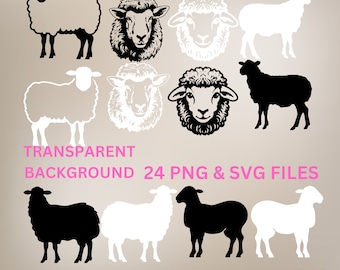 sheep clipart, sheep svg, sheep png, lamb png, lamb svg, lamb clipart, sheep Silhouette, lamb Silhouette, transparent svg png clipart Cricut