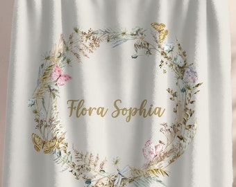 Coperta con nome per bambino, Fascia per nome neonato, Fascia per nome per bambino personalizzata, Coperta ospedaliera, Regalo per baby shower, Regalo per bambino personalizzato, Regalo per bambino