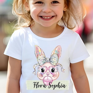 Personalized Easter Bunny Shirt, Kids Easter Shirt, Custom Name Shirt, Toddler Easter Kids Shirt, Cute Easter Tee, Gifts for Easter