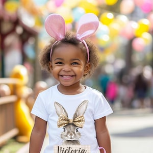 Personalized Easter Bunny Shirt, Kids Easter Shirt, Custom Name Shirt, Toddler Easter Kids Shirt, Cute Easter Tee, Gifts for Easter
