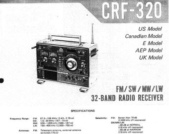 ソニー CRF-320 32バンドラジオ受信機 ロールスロイス 短波 AM FM レア