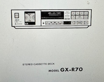 Platine Cassette Akai GXC-706D – Vintage Tape Deck Hi-Fi, Fonctionne Parfaitement