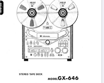 AKAI GX-646　オープンリール　取扱説明書付き AKAI GX-646 オープンリール 取扱説明書付き AKAI GX-646 オープン