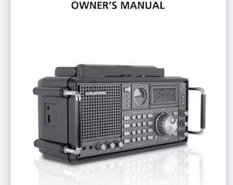 Grundig 750 Satellit 750 Shortwave Radio Receiver Owners Manual