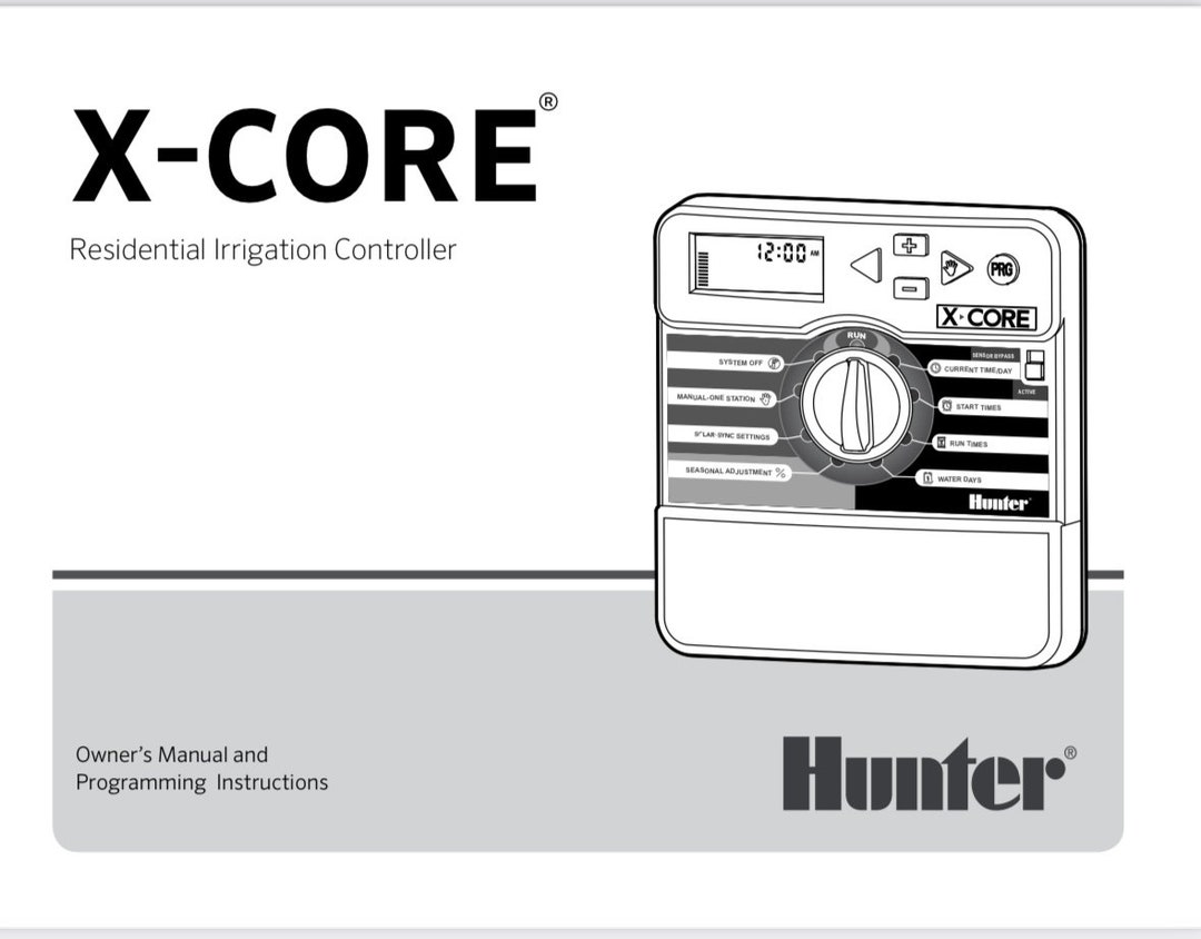 PDF Digital Download Hunter Xcore Owners Manual and Programming