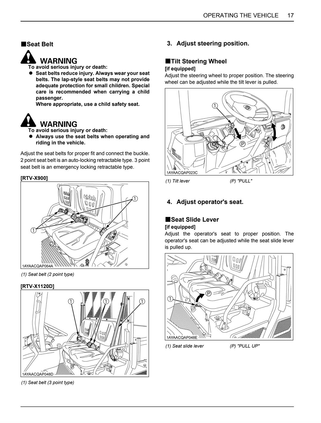 Kubota RTV 900 1120 RTV-X900 RTV-X1120D Utility Vehicle Diesel Operator Manual Digital Download ...