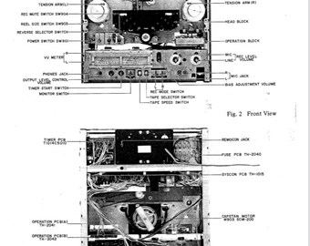 AKAI GX-646 ステレオ テープ デッキ サービス マニュアル デジタル