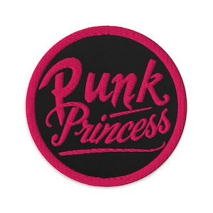Punk Princess Embroidered patches