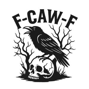 Funny Gothic Raven SVG: Sarcastic Crow Clipart (Digital Download