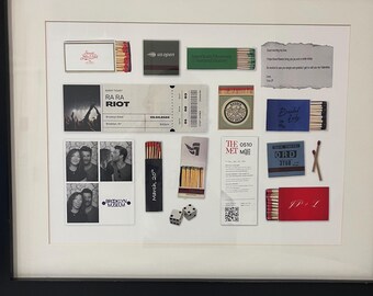 Individueller Streichholzbrief – Personalisierte Kunst von Ihrem Lieblingsort, Ihrer Lieblingsbar oder Ihrer Lieblingsdaten-Nachterinnerung