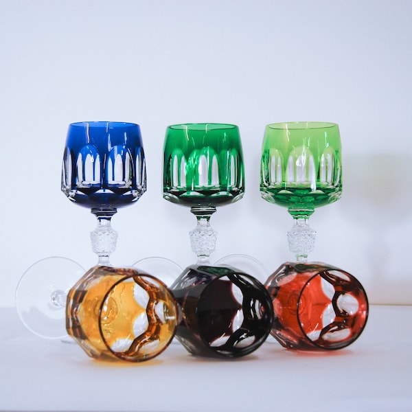 Antique Lead Crystal Goblets Etsy