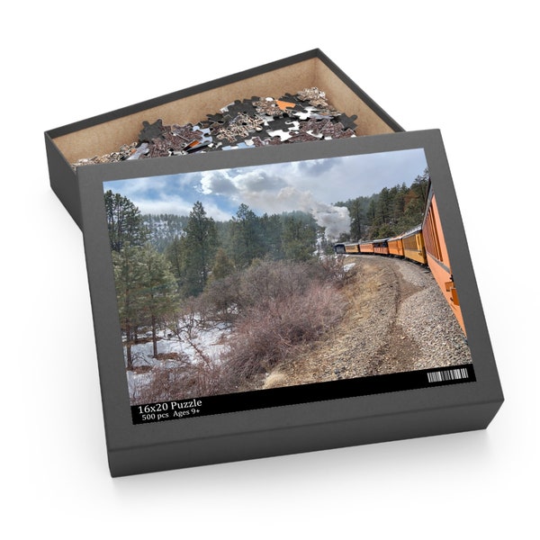 Durango and Silverton Steam Train in the Rockies - Puzzle (120, 252, 500-Piece)