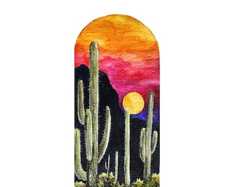 Wüsten-Sonnenuntergang-Druck
